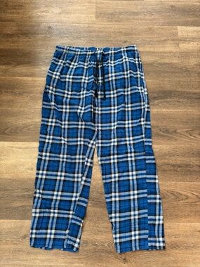 RedHead Blue and White Plaid Men's Jogger Pants 2XL